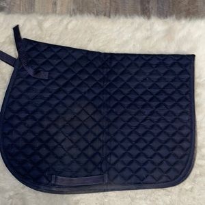 Navy dover saddle pad